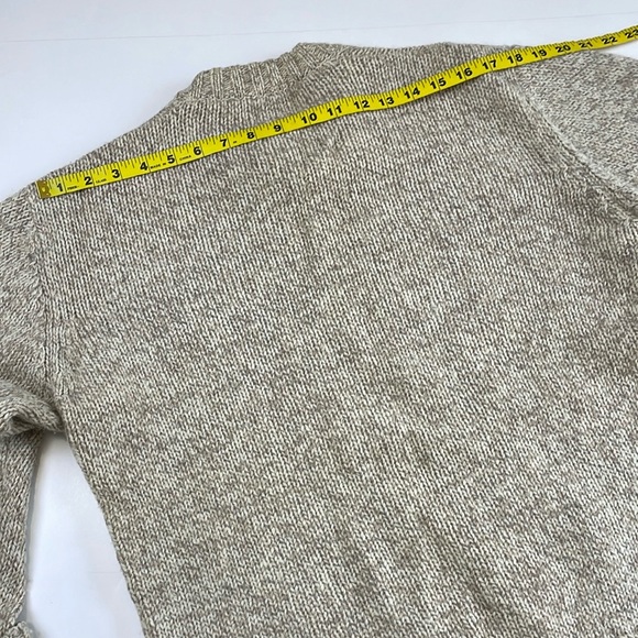 Woolrich Vintage Wool Blend Cable Knit Sweater Size L Women’s Crewneck Beige - Picture 14 of 16